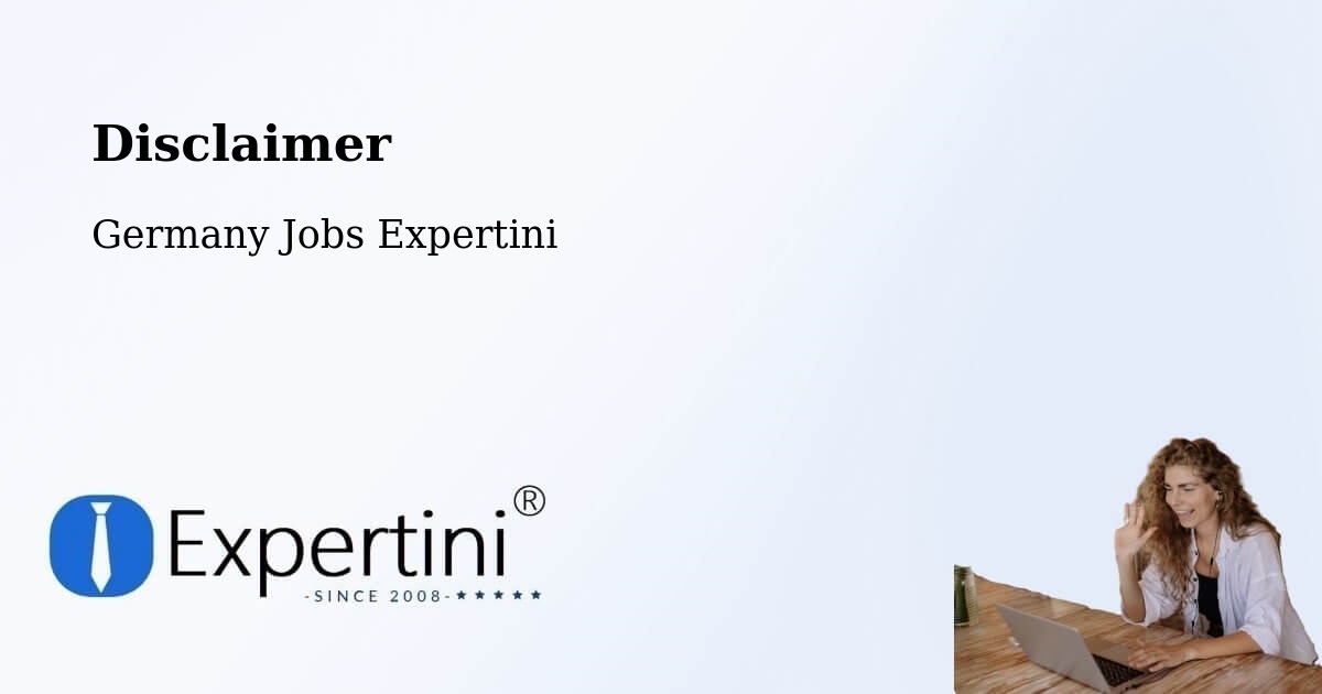 Disclaimer – Orlamünde - Germany Jobs Expertini