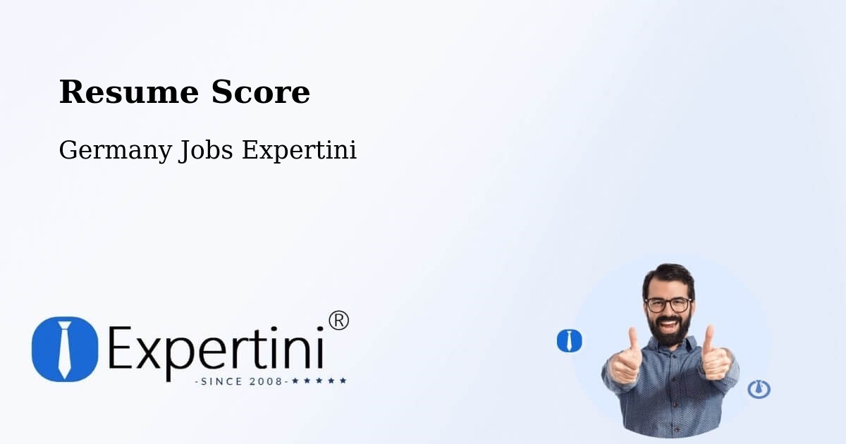 Resume Score & Job Description Match Tool – Orlamünde - Germany Jobs Expertini